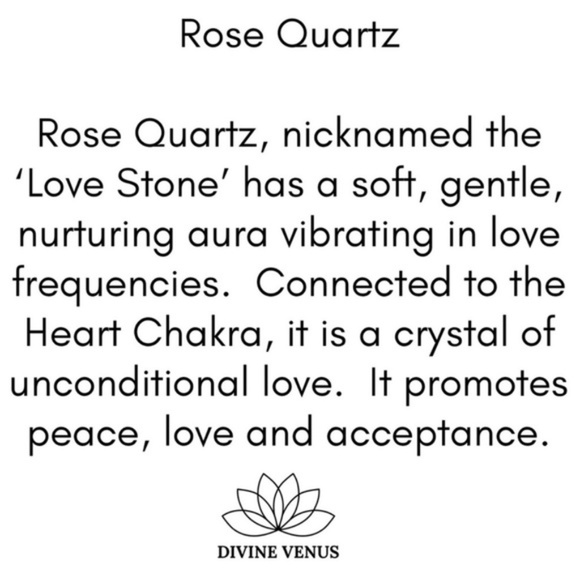 Divine Rose Quartz Necklace | The Love Stone | Heart Chakra Healing | Handmade - Picture 7 of 7